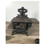 Vintage Crescent Salesman’s Sample Cast Iron Miniature Stove USA Made With All the Accessories