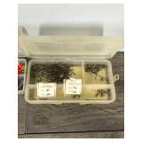 4 Small Plastic Tackle Boxes with Tackle