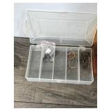 4 Small Plastic Tackle Boxes with Tackle
