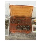 4 Small Plastic Tackle Boxes with Tackle