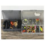 2 - Small Tackle Boxes Full of Tackle