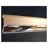 The Fire Fighter BB gun with Lazer engraving of vintage Steam Pumper fire wagon on walnut stock and engraving of edition No. and going beyond the call on walnut forearm