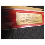 The Fire Fighter BB gun with Lazer engraving of vintage Steam Pumper fire wagon on walnut stock and engraving of edition No. and going beyond the call on walnut forearm