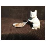 Cast iron cat figurine