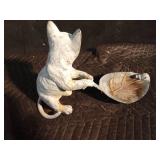 Cast iron cat figurine