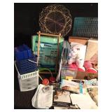 Lot of yarn, needle point and other  craft items