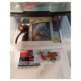 7 Drawer plastic storage unit on wheels with craft contents