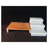 Collapsible pet steps and wood step