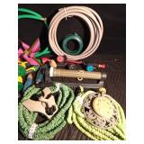 Sprinklers, nozzles. garden tools, water timers and garden hoses