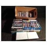 Lot of DVDs and a few empty cases
