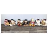 Lot of 7 Wini Dolls by Sue Malinski