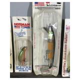 Lot of 7 Norman Fishing Lures in Original Packages