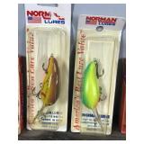 Lot of 7 Norman Fishing Lures in Original Packages