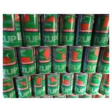 1976 Complete set of 7-up state cans displaying Uncle Sam when stacked