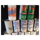 1976 Complete set of 7-up state cans displaying Uncle Sam when stacked