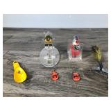 Lot of 6 Collectible Fishing Lures - Heddon Pumpkin Seed - Pikie Creek Chub (CCB Co Garrett Ind.) and More