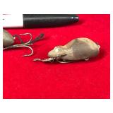 3 - Collectible Creek Chub Fly Rod Wood Mice Fishing Lures