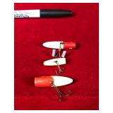 3 - Collectible South Bend Wood Oreno Fly Fishing Lures