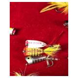 Lot of 17 Collectible Small Fishing Lures  - Gudebrod Goldeneye Trouble Maker - Heddon - Rebel R and More