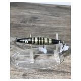 Lot of 5 Collectible Heddon Fishing Lures - Dying Flutter - Zara Puppy - River Runt Spook Sinker