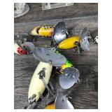 Lot of 12 Collectible Jitterbug Fishing Lures