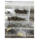 Shimano Plastic Tackle Box Full of Treble Hooks for Fishing