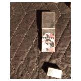 6 lighters and a tiny tin of Bon Juan razor blades