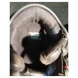 2 Vintage fire fighter helmets and a Raider helmet