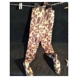Stocking foot camouflage waders