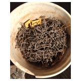 1.5 Buckets of fence post clips