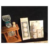 Wood clock, home decor and more