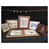 Framed prints and pictures - all but 1 are signed