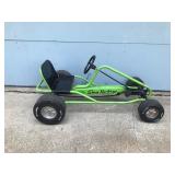 Vintage Metal Framed Chain Driven Pedal Green Machine Go Kart By Junior