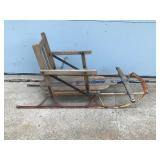 Vintage Model 15 Flexible Flyer Metal Runner Snow Sled