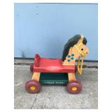 Vintage Fisher Price Riding Horse Toddler Ride On Toy 978 Pull Plastic Pony 1976