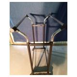 Double sided adjustable clothes rack on wheels