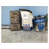 Lot of Charcoal and Wood Chips for Cooking