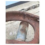 Vintage Antique Cast Iron Hand Well Water Pump - 2-Red Jacket MFG Co. Davenport IA