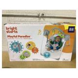 Bright Starts Playful Paradise Portable Compact Baby Swing with Toys, Unisex, Newborn +