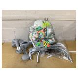 Bright Starts Playful Paradise Portable Compact Baby Swing with Toys, Unisex, Newborn +