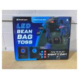 LED Cornhole Board Set - Light Up Bean Bag Toss with 6 Bags, by MinnARK