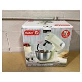 DASH Tilt-Head 3.5qt Stand Mixer with 12 Speeds, Paddle, Dough Hook, and Whisk Attachments