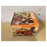 2PCS IMUSA Ceramic Nonstick Caldero Set with Glass Lid