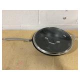 Signature Hard-Anodized Nonstick 12-Inch Flat-Bottom Wok with Cover