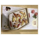 2PCS Rachael Ray Cucina Nonstick Bakeware Crisper Pan Set