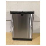 iTouchless SoftStep 16 Gal Step Trash Can & Recycle Bin with Double Odor Control Systems, Stainless Steel