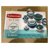 27PCS Rubbermaid Flex and Seal with Leak Proof Lids Food Storage Containers