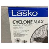 Lasko Cyclone Max 18" 4-Speed 23 ft/s High-Velocity Remote Controlled Pedestal Fan, Black