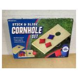 Cornhole Wooden, Stick & Slide, 10 Pieces, 2 Boards, 8 Bean Bags, Family Games, Ages 3+ by MinnARK