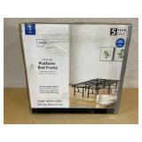 Mainstays 14" High Quad Fold Steel Platform Bed Frame, Twin